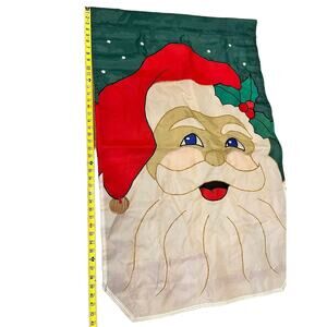 NCE Large 29"x40" Polyester Garden Flag Santa Christmas Holiday